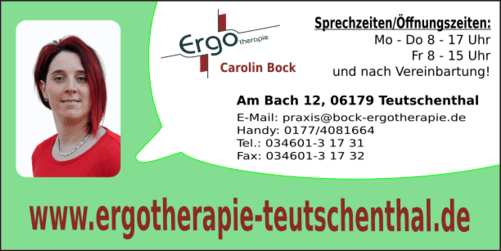 Ergotherapie Bock. Ihre Egotherapie in Teutschenthal. Termine nach Vereinbarung.