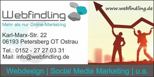 Webfindling mehr als nur Online Marketing, 06193 Petersberg OT Ostrau, Webdesign, Social Media Marketing